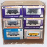 24 Dapol iron mink vans mixed liveries including GWR "Salvage Save for Victory", "BPCM Cement", "