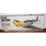 A Park Zone ready-to-fly model of a P51 D Mustang, including FM transmitter batteries, fully