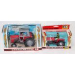 A Britains farm tractor window boxed diecast group to include No. 9520 Massey Ferguson tractor