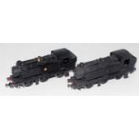 Pair of white metal kit built ex GWR large pannier tank engines, both weathered early BR period as