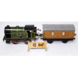 A Hornby c/w mech M3 tank engine LNER lined green number 460, fatigue to wheels paint loss to dome