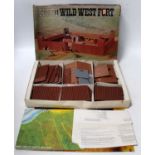 A Timpo Toys Wild West plastic fort kit housed in the original picture topped all-card box with