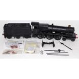 Lionel "Hogwarts" loco and tender, totally dismantled, repainted unlined black and with new