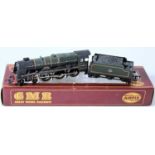 Hornby BR black Jinty tank engine (G-BG) black Ivatt class 2 engine and tender (G-BP) and a GMR (