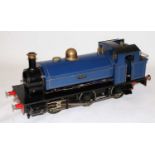 A 7¼" gauge live steam, 0-6-0 saddle tank locomotive finished dark blue No. 05 'Holmside'