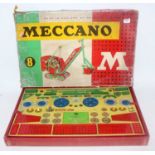 Meccano No. 8 outfit circa 1960 appears complete generally good used condition