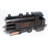 Bowman live steam small black LMS 0-4-0 tank engine no. 300 - has been well steamed (P-F)