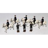 A collection of various Britains lead hollow cast mounted and standing Policemen figures, to include