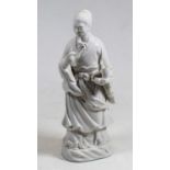 A Chinese blanc de chine figure of a man, height 24cmCondition report: Very good and original