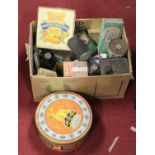 A box containing a collection of vintage kitchen items, to include a box of Persil and a box of