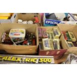 Three boxes of assorted diecast toy vehicles, to include boxed Models of Yesteryear, loose and