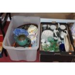 Two boxes of various ceramics to include Henry Watson tableware
