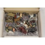 One tray of various lead and hollowcast farm animals and figues by Britains, Hill Co and others