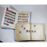 The Lincoln stamp album and contents from around the world, together with one other Schoolboy