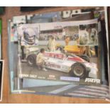 A collection of various mixed size motor racing posters to include World Endurance Championship 1983