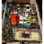 A collection of assorted loose diecast and other vehicles to include Jaguar XX120, Corgi Aston