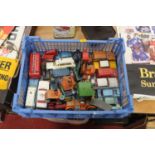 One tray containing a quantity of various playworn and repainted Dinky Toys to include a Ford