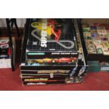 A Scalextric boxed Super Grand Prix set; boxed Scalextric 500 set; and a boxed Le Mans 24 hour