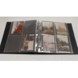A folder of assorted postcards, to include Jarrold & Sons Poppyland series by Parsington Norman