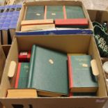 Two boxes of miscellaneous books, mainly being Whittaker Almanacs, various dates to include