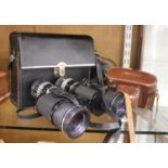An RCA colour-video camera; together with a pair of Tasco Zip 8x16x40 zoom binoculars; and a