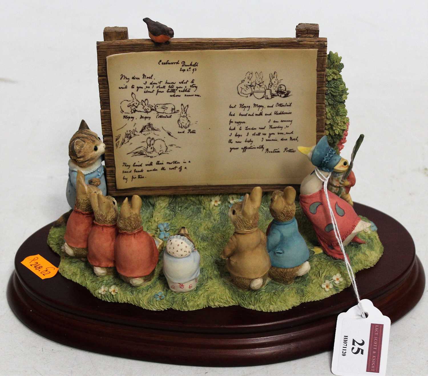 A Border Fine Arts 'Beatrix Potter Tableau', h.15cm, boxed with certificateCondition report: In good