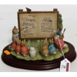 A Border Fine Arts 'Beatrix Potter Tableau', h.15cm, boxed with certificateCondition report: In good