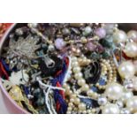 Various costume jewellery, pocket and fashion watches etc