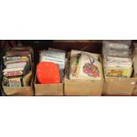 Four boxes of children's magazines and comics
