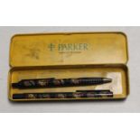 Two Parker children's pens, fountain and ball point