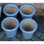Four Naylor Clough Mill frost proof stoneware plant pots
