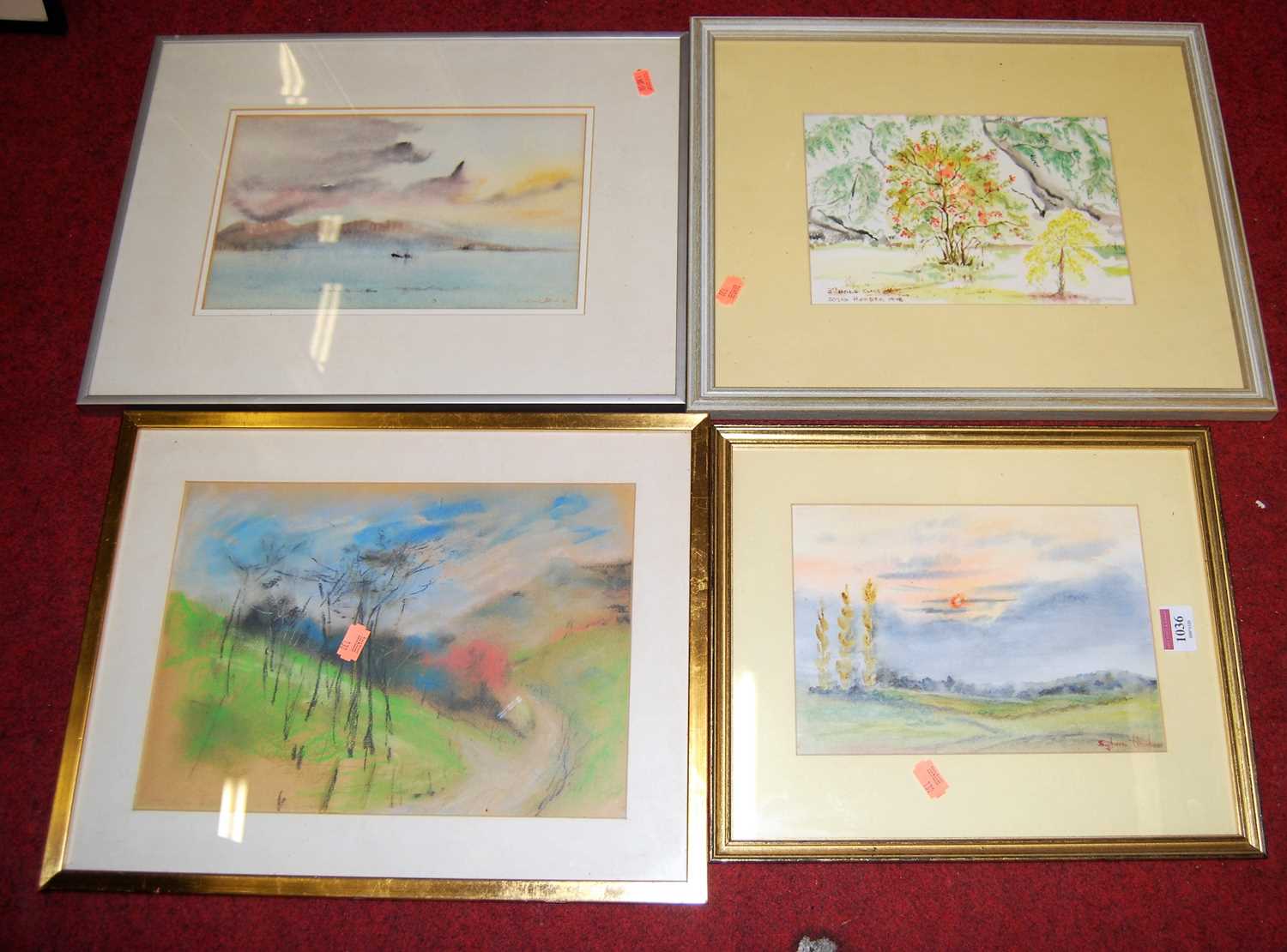 Sylvia Horder- Landscape watercolours; together with other furnishings pictures and prints (9) - Image 2 of 4