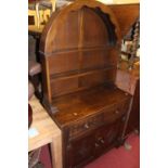 An Old Charm oak dome top dresser, w.92cm