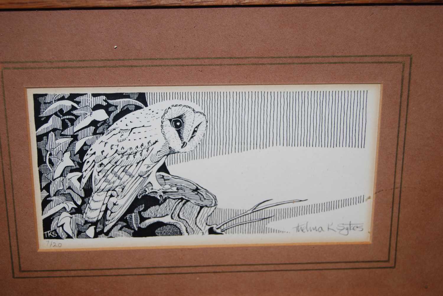 Lesley A. Ivory - Untitled woodcut engraving, signed and numbered in pencil to the margin 10/50, 9 x - Image 3 of 4