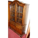 A 20th century oak dining suite comprising; an extending dining table, length 116cm, together with