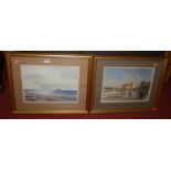 Anthony Fleming - Pair; untitled watercolours, each with traces of white, signed lower right, 24 x