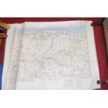 A quantity of Ordnance Survey maps of Norfolk, unframed