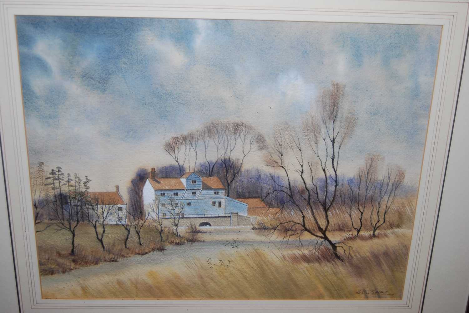 Peter Solly - Pair; Spring near Lyng and Elsing Mill, watercolours with body colour, 36 x 46cm - Image 7 of 7