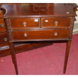 A reproduction mahogany console table, w.83cm