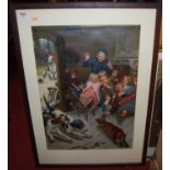 After Arthur Elsley - Humorous hunting print; and one other after C Burton Barber entitled 'A