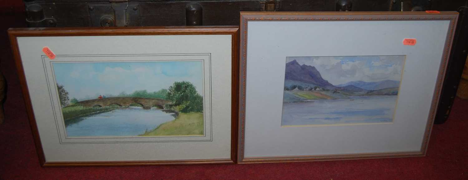 Assorted framed and unframed prints, amateur watercolours etc - Image 3 of 8