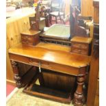 A Victorian mahogany Duchess dressing table with swing mirror, w.120cm