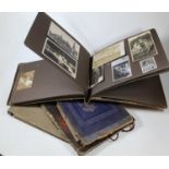 Four albums of Edwardian and later photographs mainly being family portraits, holiday scenes, etc