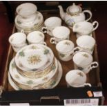 A Staffordshire Elizabethan pattern bone china teaset