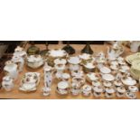 An extensive collection of Royal Albert Old Country Roses pattern tea and dinner wares (many being