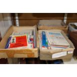Three boxes of assorted Association Football programmes dating mainly from the 1960s