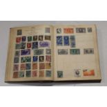 A Schoolboy stamp collection contained in a Mercury album, contents from Gt Britain to Pitcairn