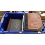 A box of sundry books to include; Punch volume 1877-1882, Suffolk Houses, Suffolk Churches etc