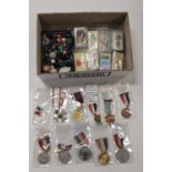 A collection of miscellaneous items to include various Coronation and commemorative medals, glass