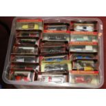 Three boxes of various Matchbox Models of Yesteryear, sundry loose diecast vehicles etc